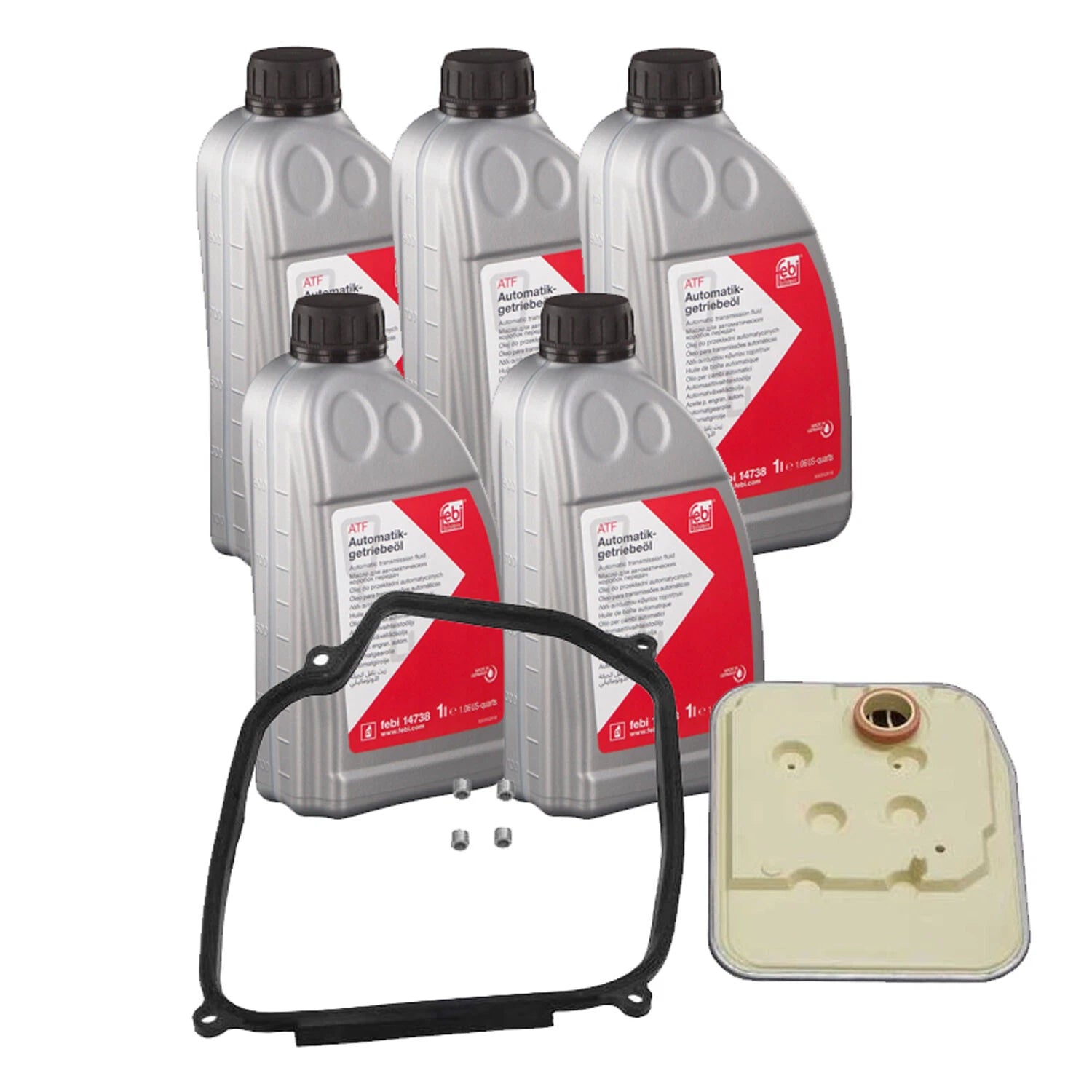Automatic Transmission Filter Kit & Fluids 5L for Audi Cabriolet, VW Golf