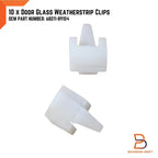 10x Door Glass Weatherstrip Clips for Toyota Hilux 4Runner (1984-1997)