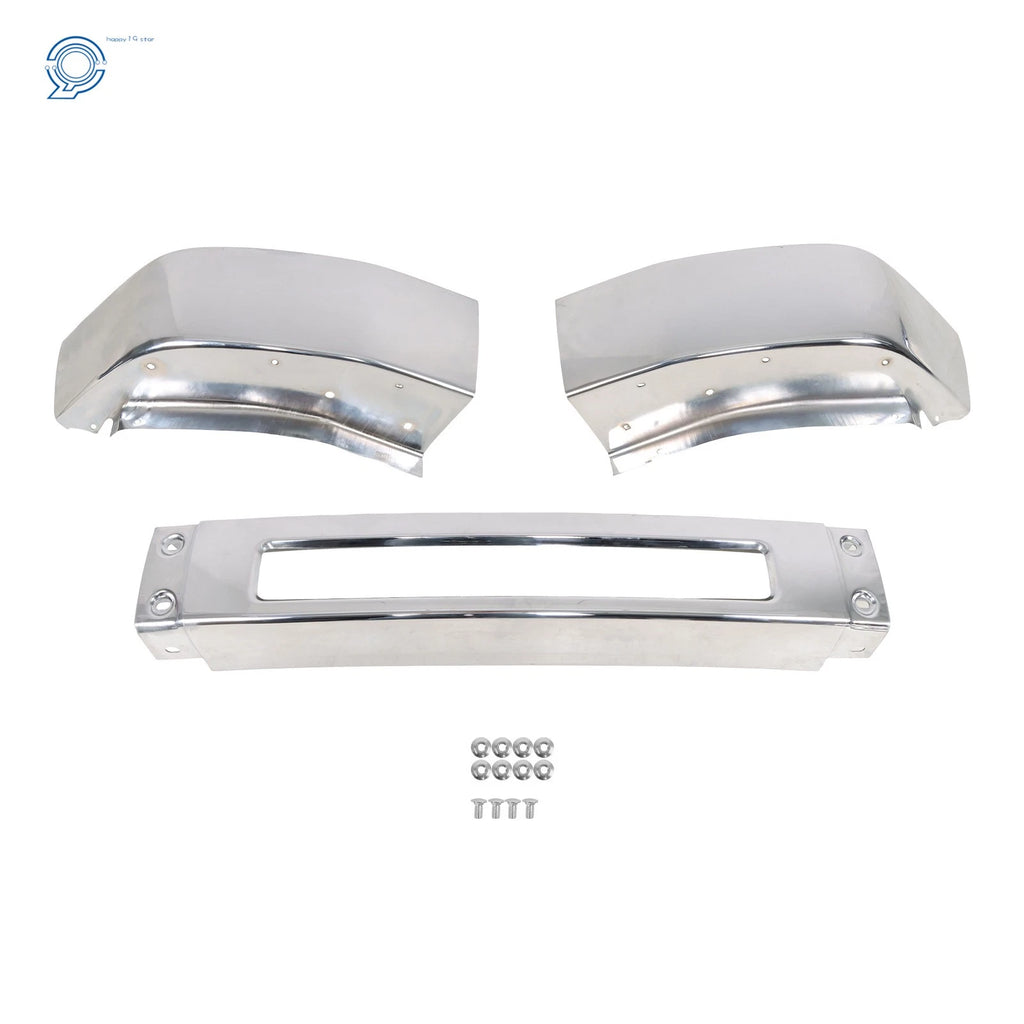 Chrome Front Bumper Split for Ford E150 E250 E350 E450 (2008–2014)