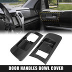 Carbon Fiber Front Door Handle Bowl Cover Trims for Toyota Tundra (2014–2021)
