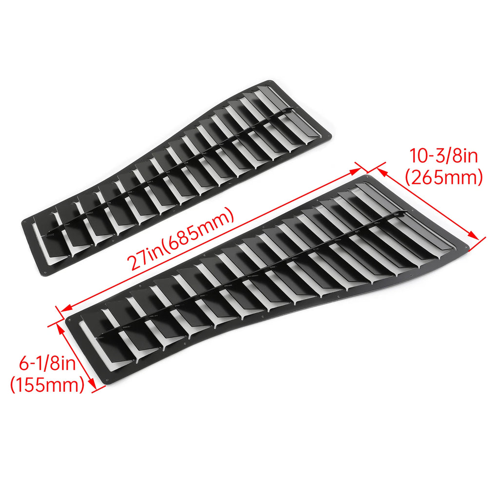 Steel Hood Louver Scoop Pair for Camaro Z28/IROC-Z (1985–1990)