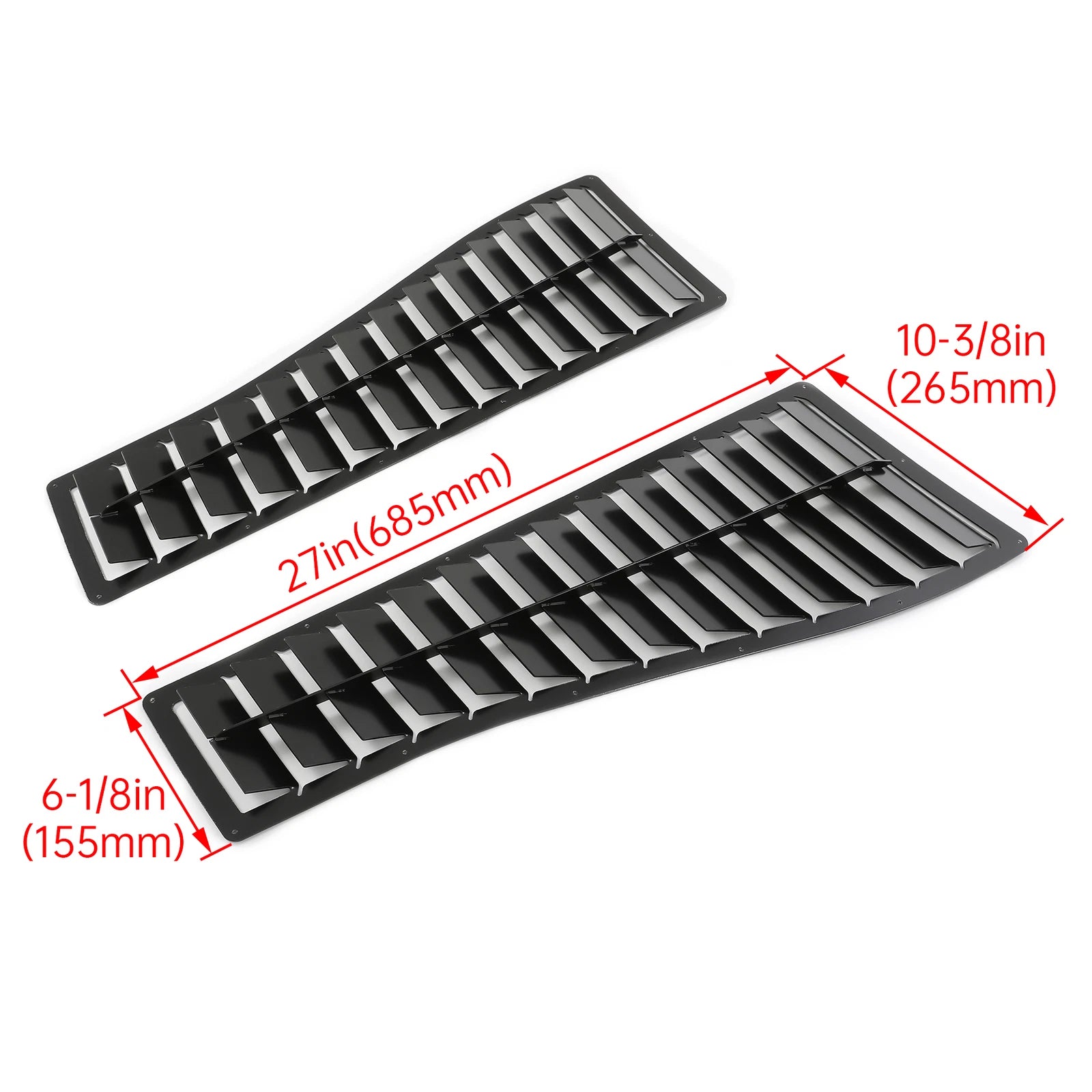 Steel Hood Louver Scoop Pair for Camaro Z28/IROC-Z (1985–1990)