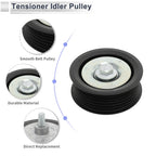 Drive Belt Idler Pulley for Ford Transit (2012–2024) No.BK2119A216AB Black