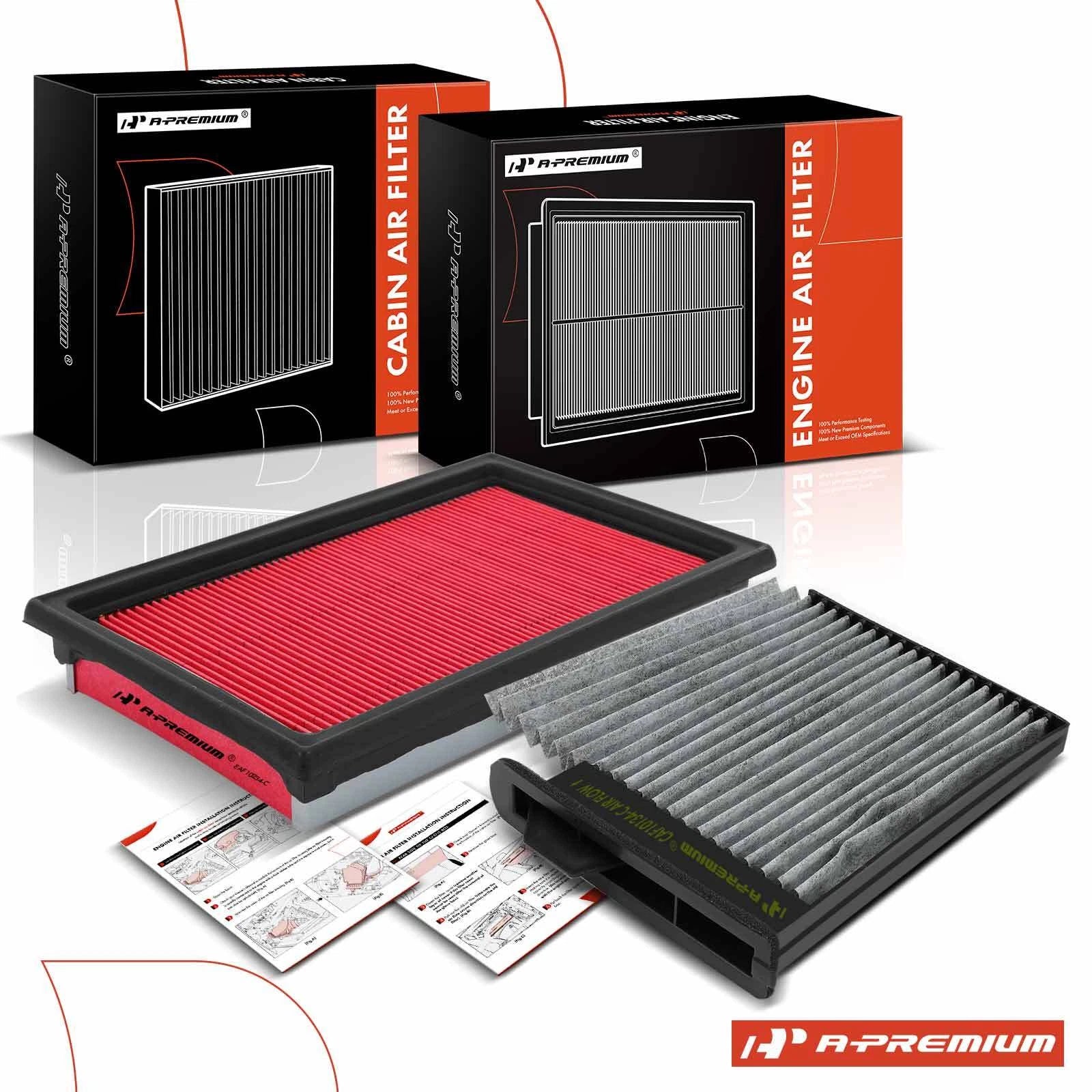 Engine & Activated Carbon Cabin Air Filter for Nissan Versa (2007–2012)