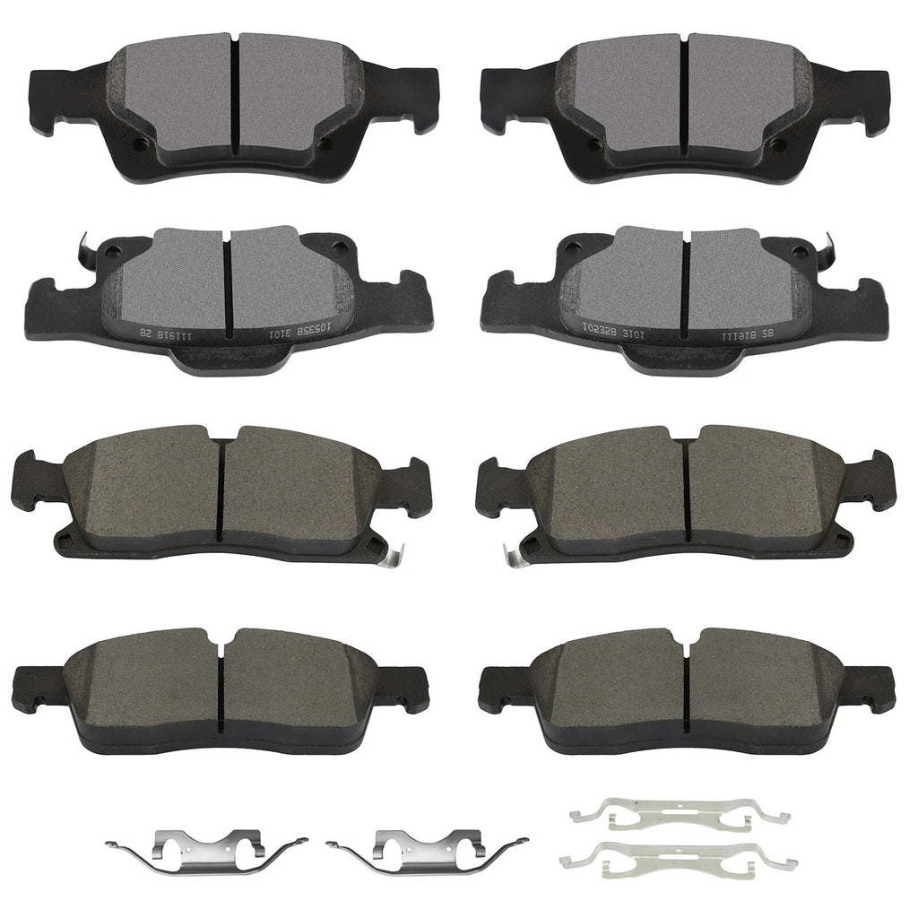 Front and Rear Metallic Brake Pads for Dodge Durango (2022)