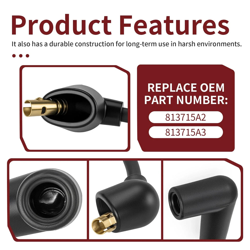 Ignition Cable Set for Mercury Outboard 6HP-25HP (1970–1999)