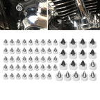 61X Engine Topper Bolt Caps Cover Chrome for Harley Twin Cam FLH (1999-2006)