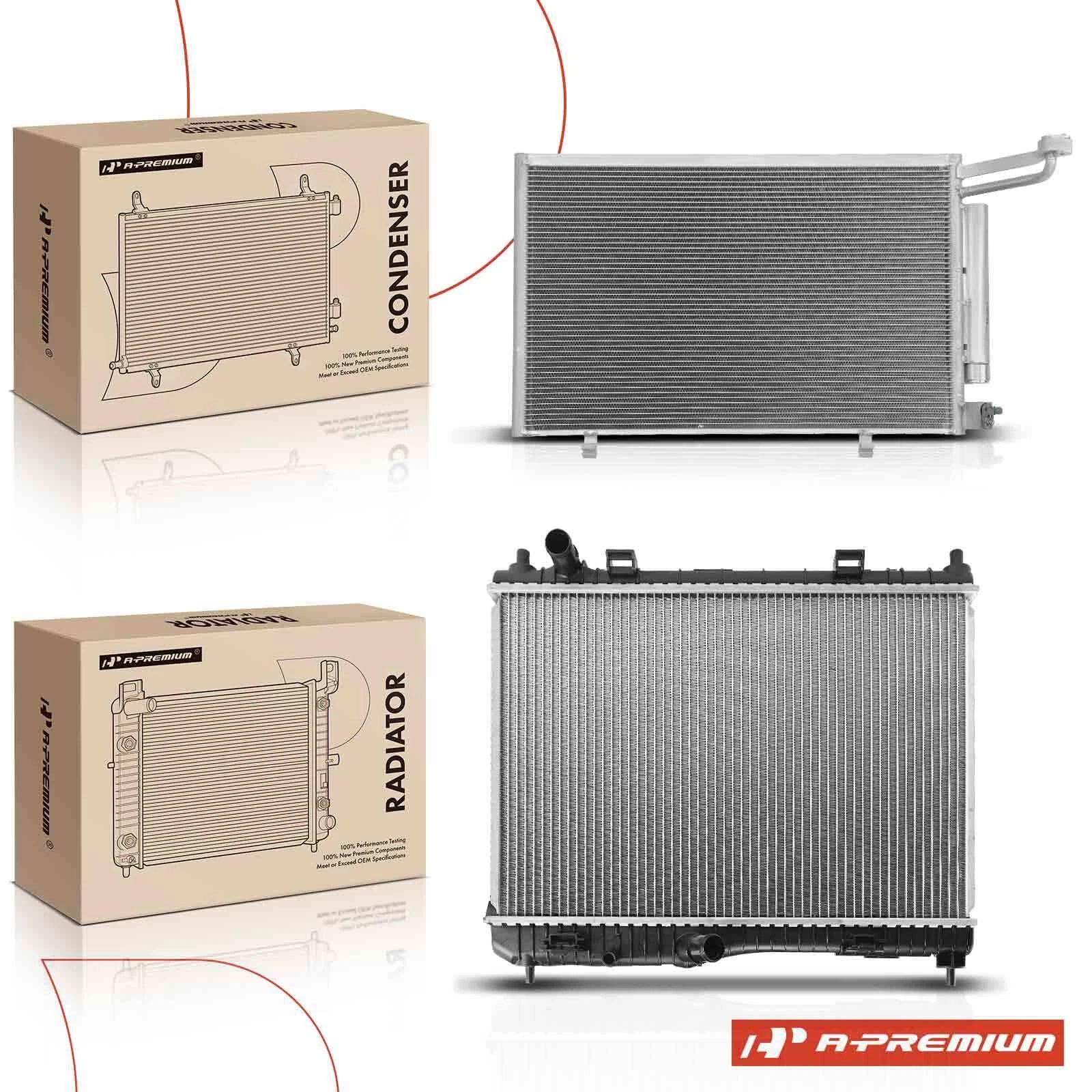 Radiator & A/C Condenser with Drier for Ford Fiesta (2011–2019)