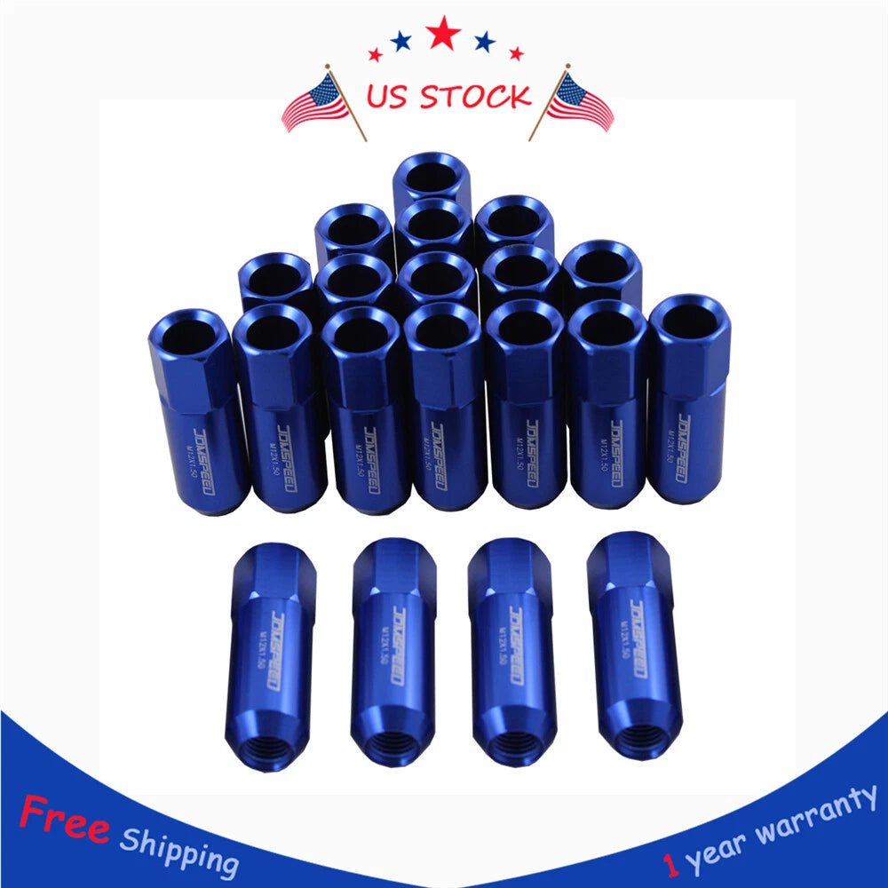 20PCS Extended Forged Aluminum Tuner Racing Lug Nuts for Universal Vehicles 