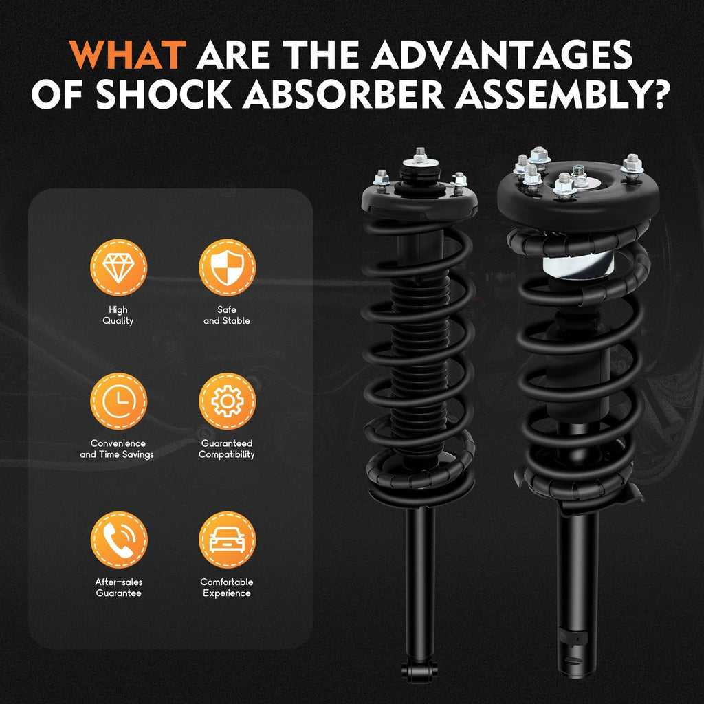 Set of 4 Complete Struts Shocks Spring & Mount for Honda Accord (1998–2002)