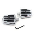 Gear Skull Foot Pegs for Harley (1984–2016) w/ Foot Peg Support Chrome