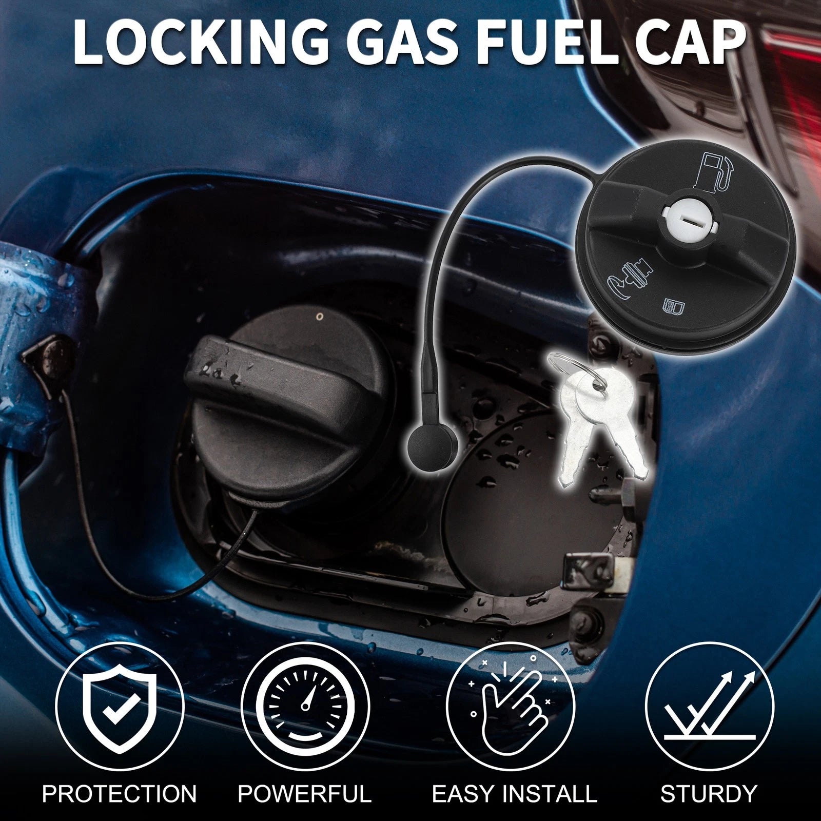 Locking Gas Fuel Cap No. 9038421 for Chevrolet Buick Cadillac 