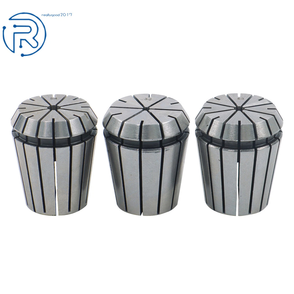 Set of 18 ER32 Spring Collets for Milling Tool MT3 Shank