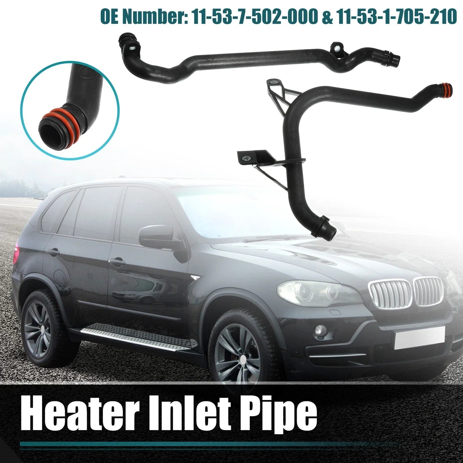 Water Engine Heater Inlet Coolant Pipe for BMW E46 E39