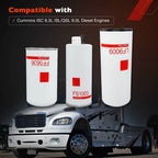 Oil Fuel Filter Water Separator LF9009 FS1003 FF5636 for Cummins ISC 8.3L 9.0L