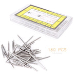 Set of 180 Spring Bars for DIY Watch Bands (8-25mm)