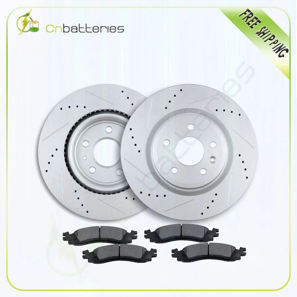 Front Brake Rotors and Ceramic Pads for Ford Taurus SHO (2011–2012)