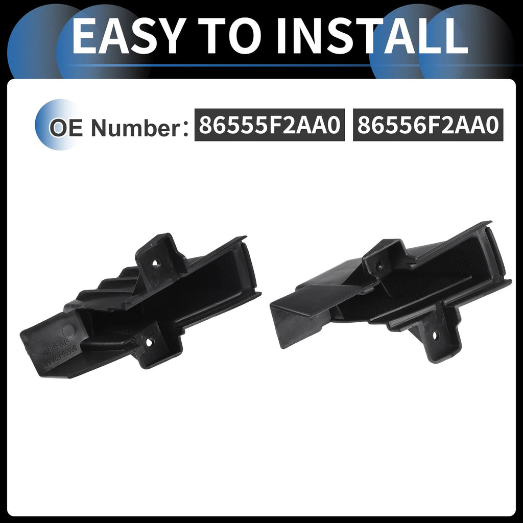 1 Pair Front Bumper Retainer Bracket No. 86556F2AA0 for Hyundai Elantra (2019–2020)