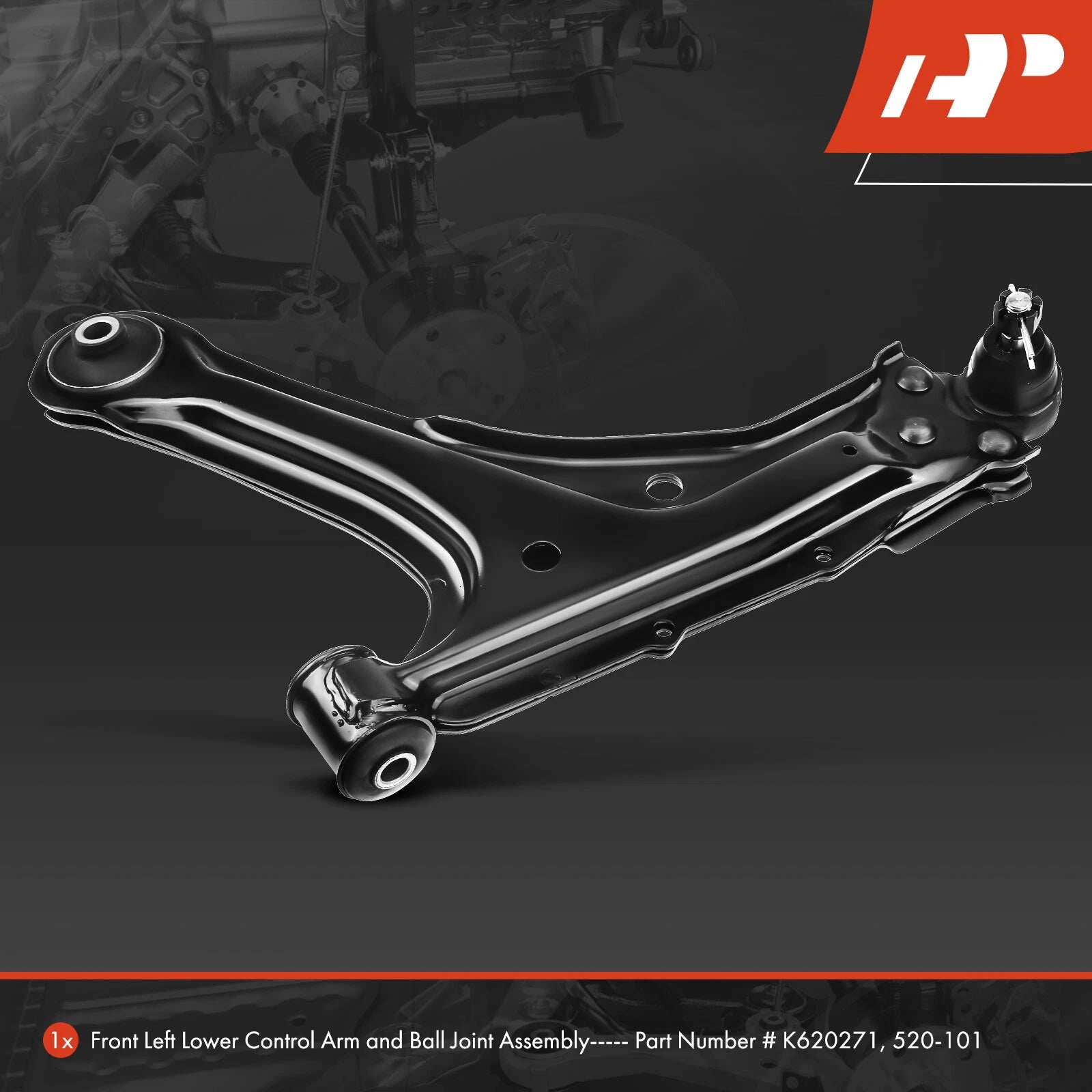 Front Left Lower Control Arm with Ball Joint for Chevy Cavalier (1995-2005)