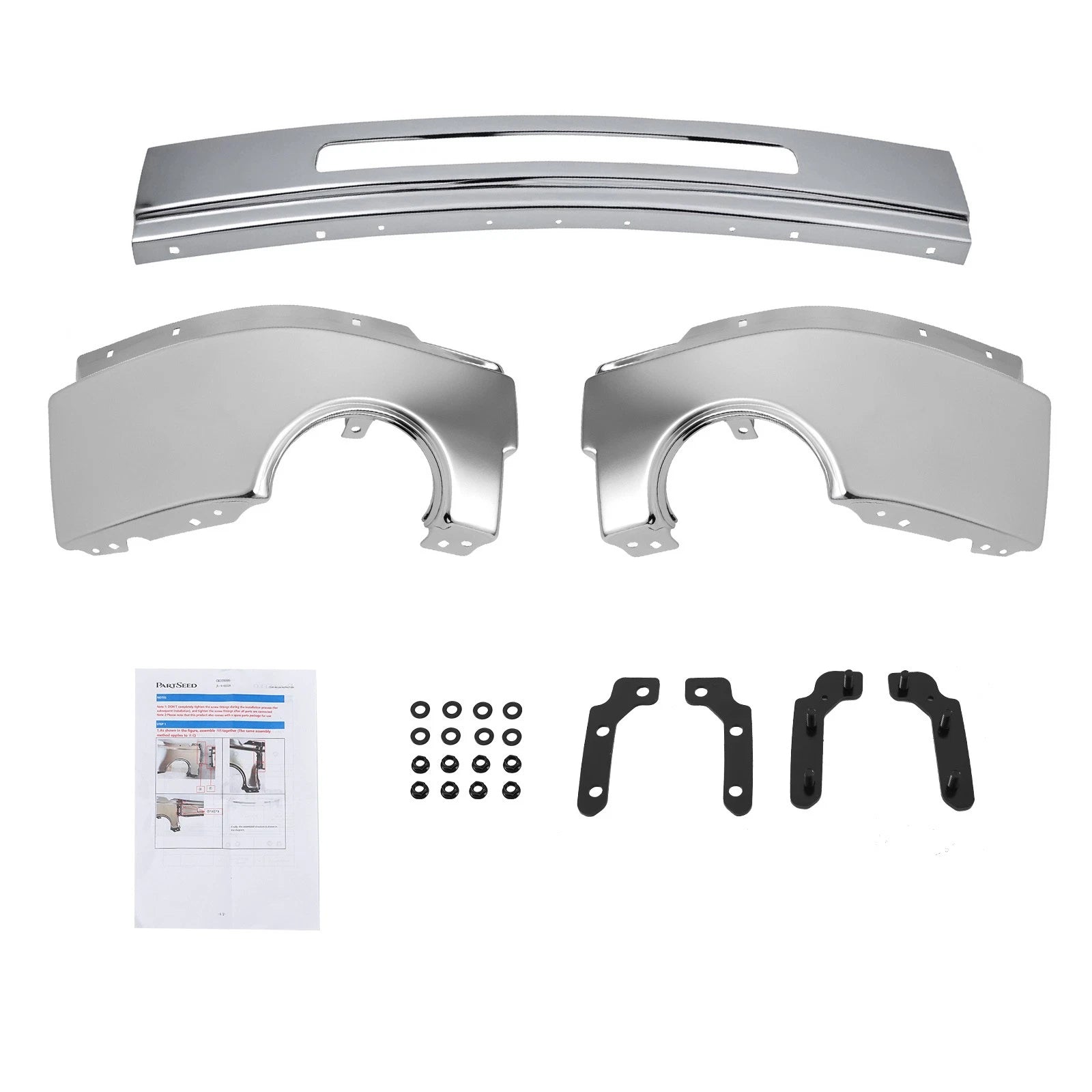 Front Bumper for GMC Sierra 1500/2500HD/3500HD (2007–2013) Chrome