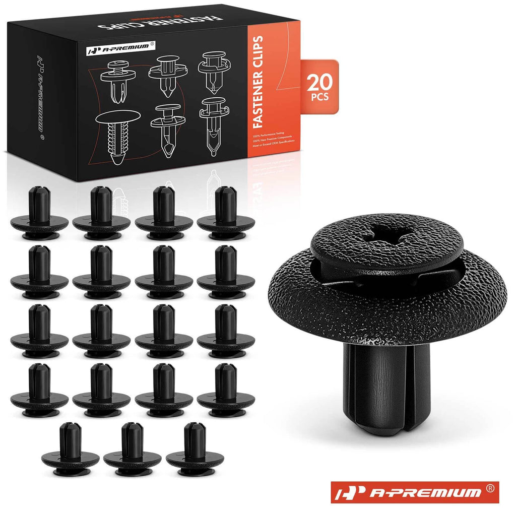 7mm Nylon Trim Clips (Open End) for Toyota (20-Pack, 2010-2024)