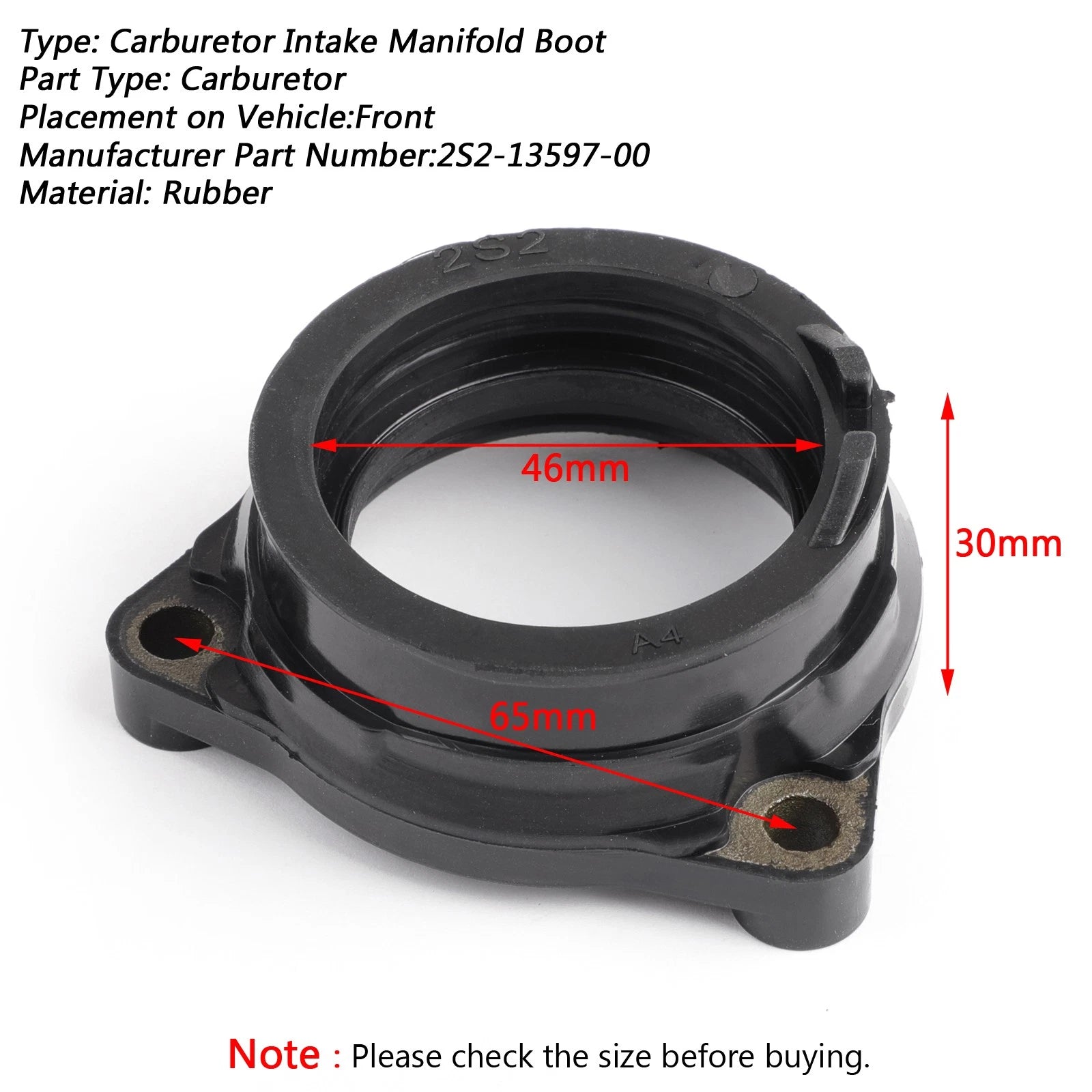 Carburetor Holder Intake Manifold Boots for Yamaha WR450F (2007–2011), YZ450F (2006)