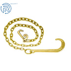 Set of 2 Large G70 V-Chain J Hooks for Truck Rollback Wrecker Flatbed
