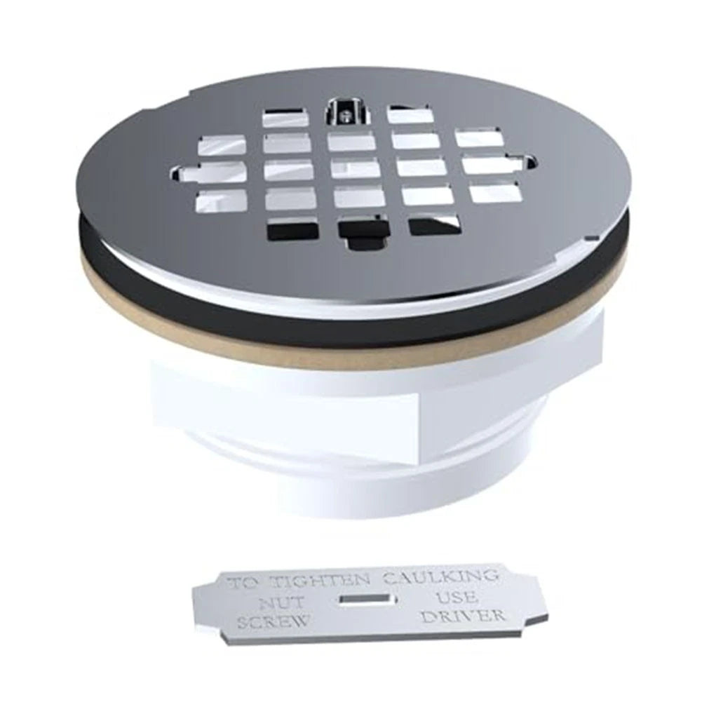 2 Inch No Caulk Shower Drain Stainless Steel Cover for Yariwiz