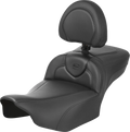 SADDLEMEN Roadsofa Extended Reach Seat with Backrest for Motorcycle