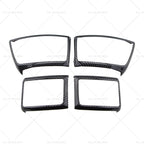 4X Carbon Fiber Air Outlet Frame Cover Trim for Ford Ranger (2015–2022)
