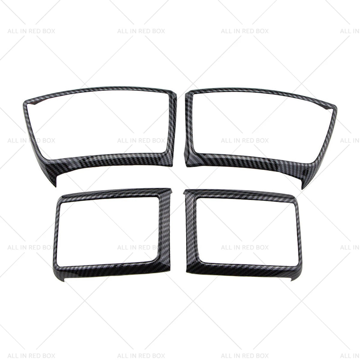 4X Carbon Fiber Air Outlet Frame Cover Trim for Ford Ranger (2015–2022)