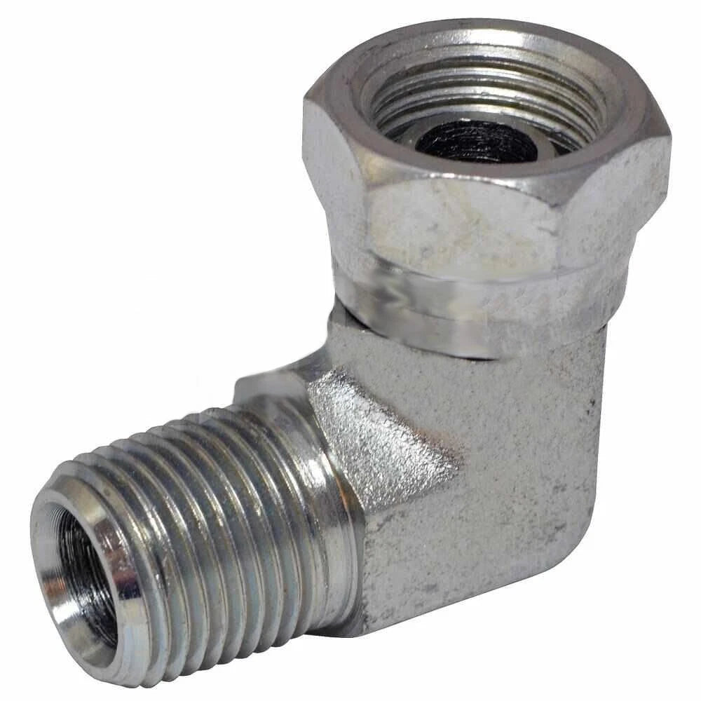 90 Degree Swivel Fitting for Boss Snowplow Sport Duty RT2 & RT3 (Fits HYD01620)