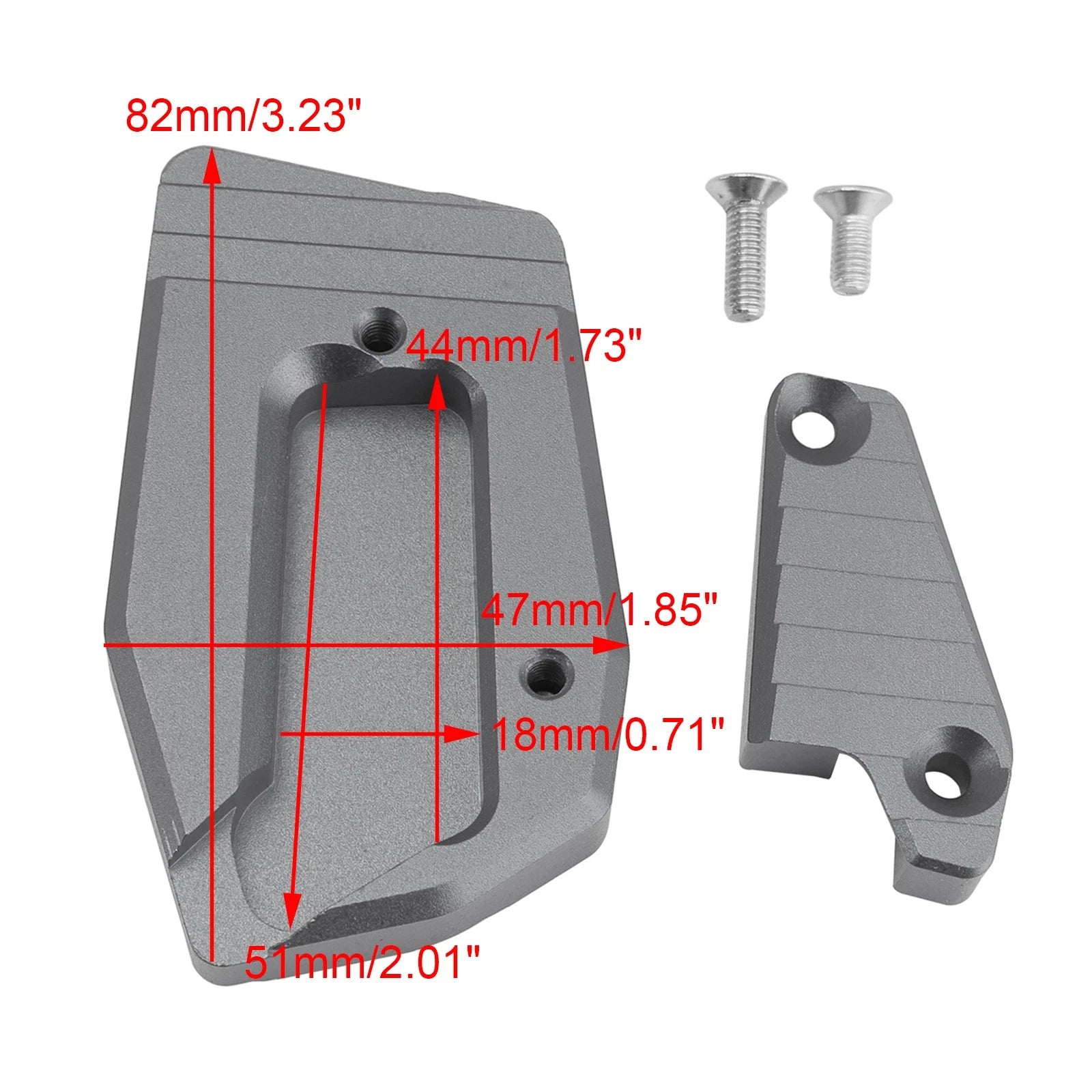 Kickstand Enlarger Plate Pad for BMW K1600B K1600GA (2018–2025) Titanium