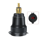 Type-C Dual USB Charger Hella DIN Socket with Voltmeter for BMW Motorrad