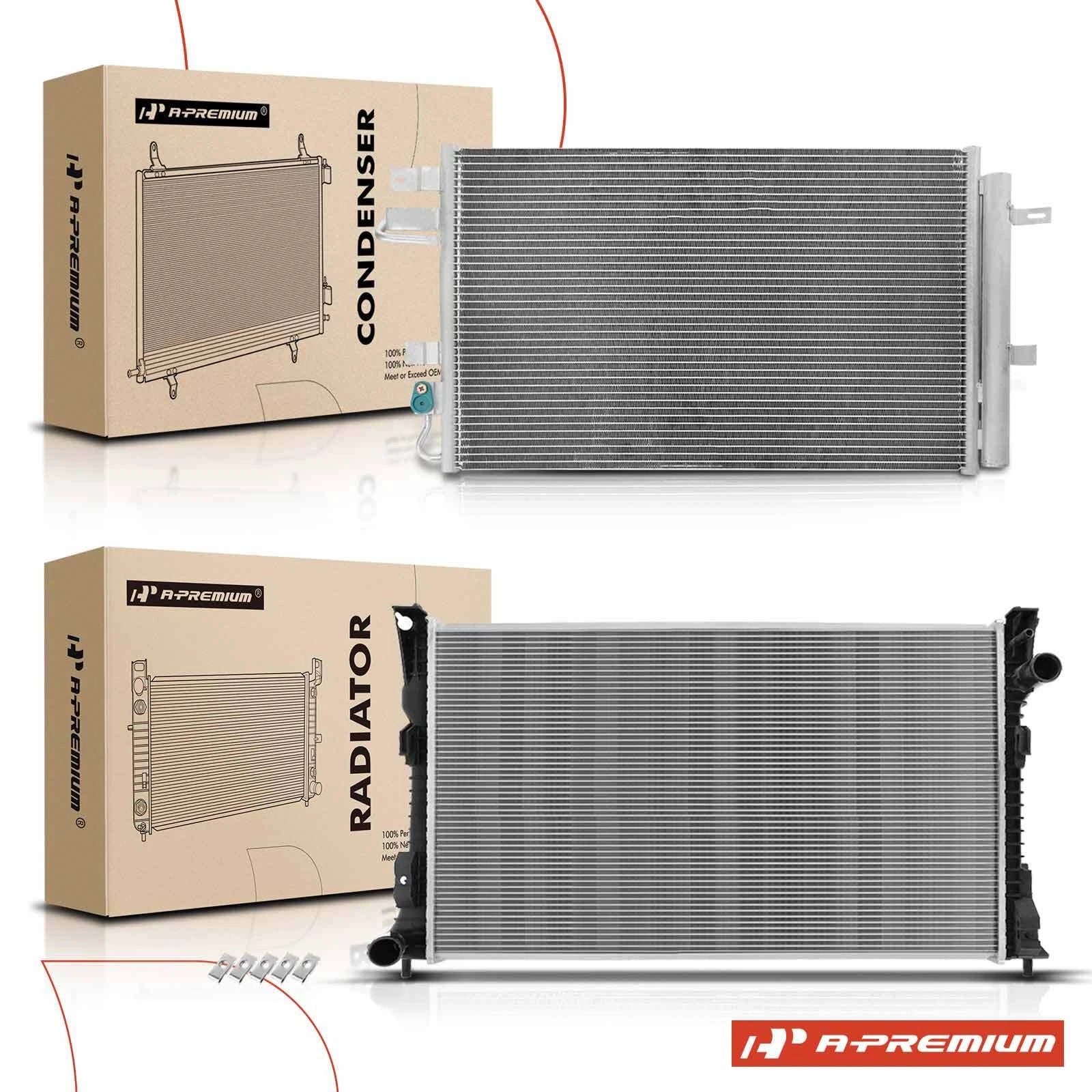 Radiator & AC Condenser for Ford Taurus (2013–2014) Police Interceptor Sedan