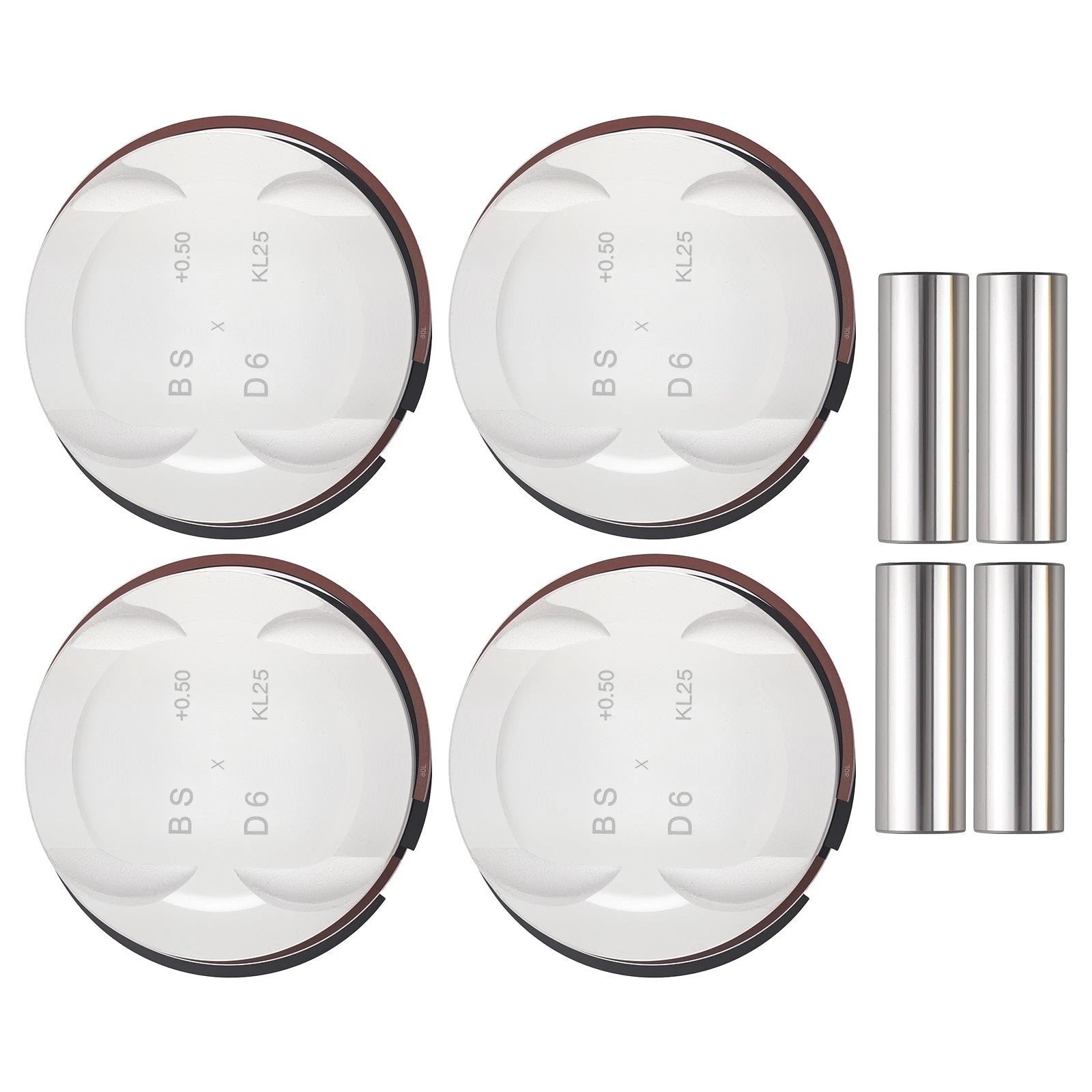 Oversize 0.50MM Piston & Rings Kit for Hyundai Kia Accent Rio (2012–2016)