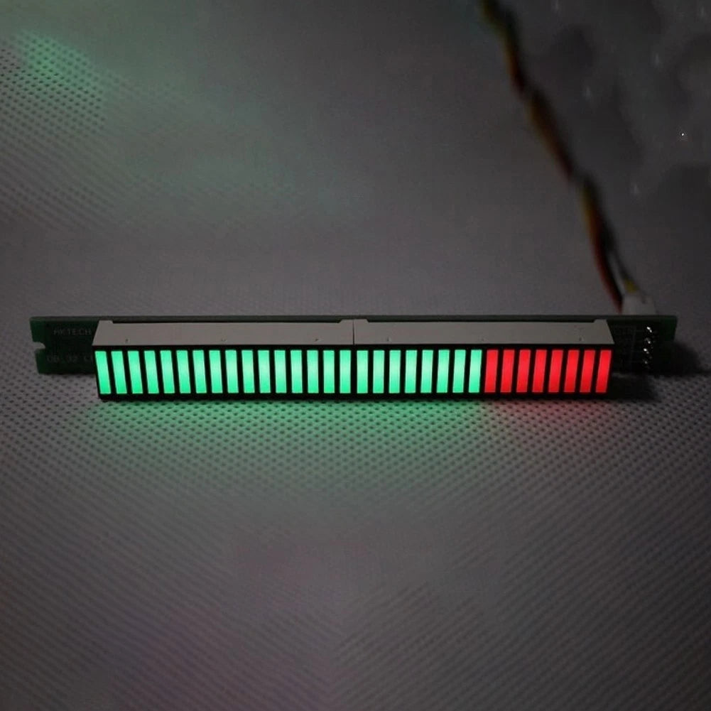 32-Segment Audio Level Indicator PCB with Adjustable Settings