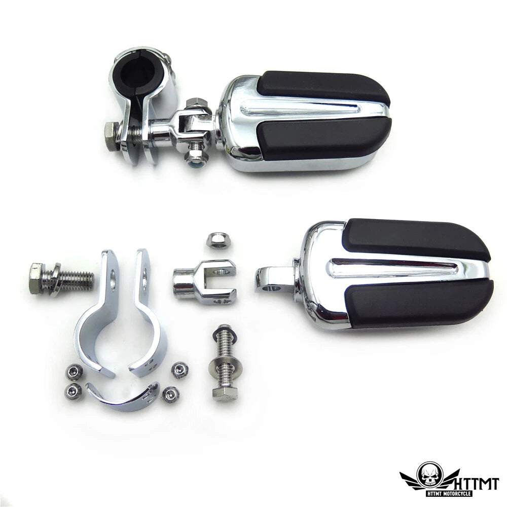 Highway Slipstream Foot Peg Mount Clamp for Harley Sportster 883 1340 (1" 1 1/4")