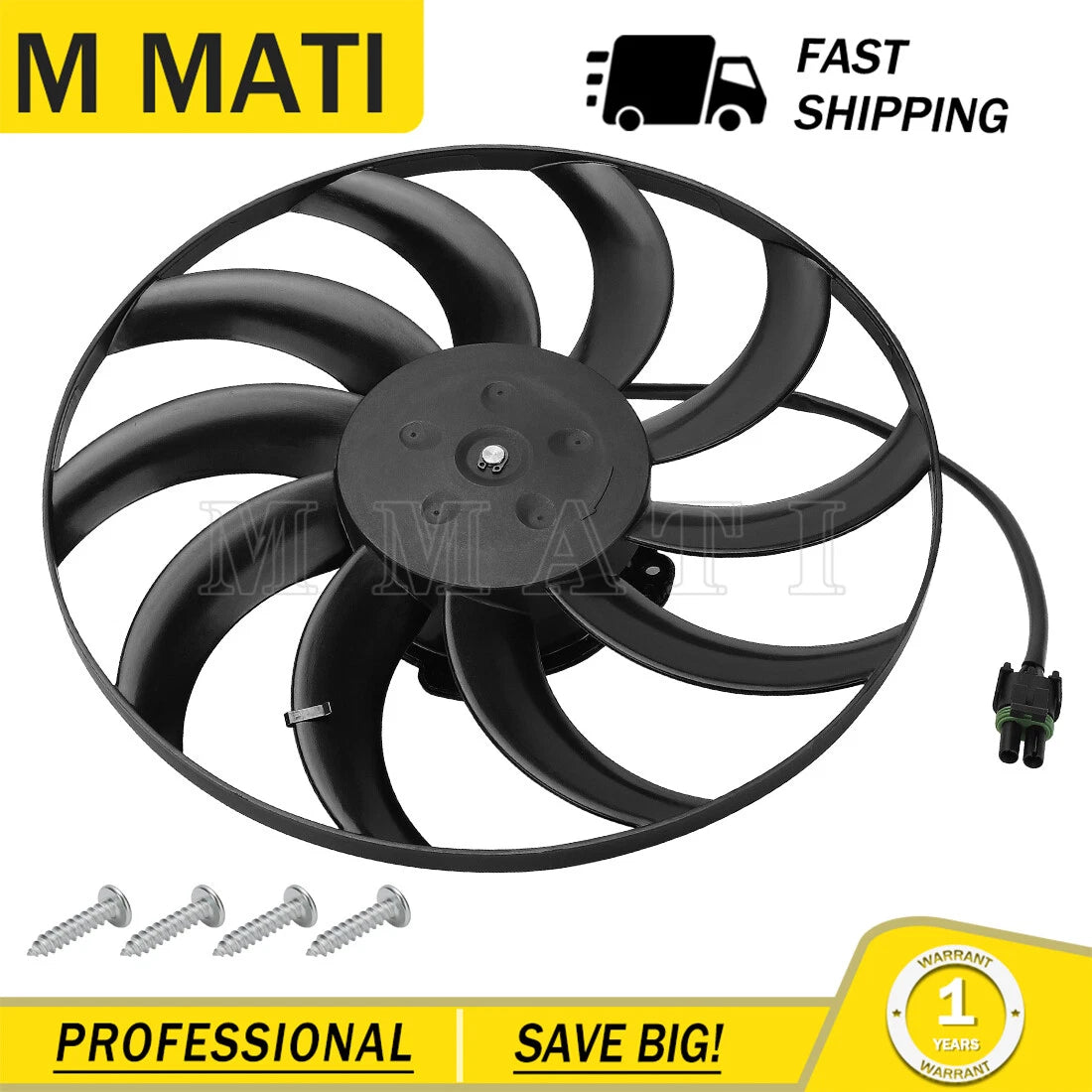 Radiator Cooling Fan Motor for Polaris RZR 900 / RZR 4 900 (2015–2024)