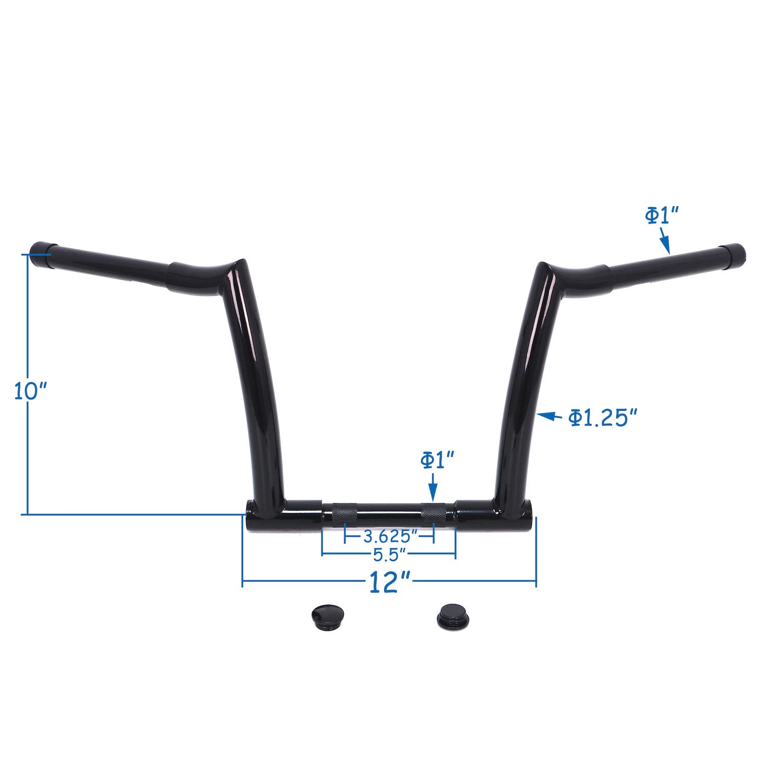 10'' Chizeled Z-Bar Ape Hanger Handlebars for Harley Road Glide (1996–2014)