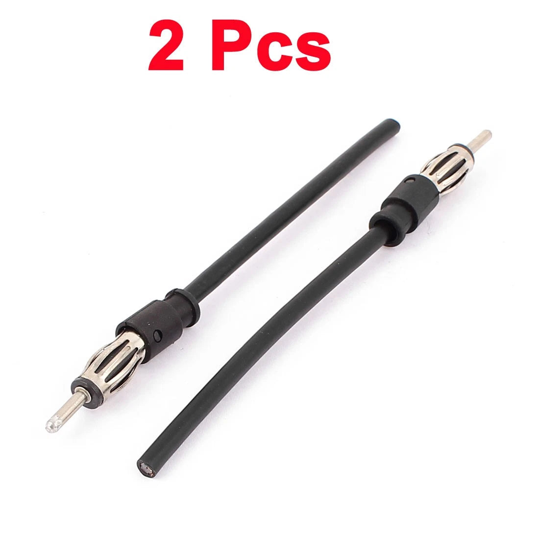 2X Male Car AM FM Radio Antenna Socket Connector Cable 13cm for Ford 