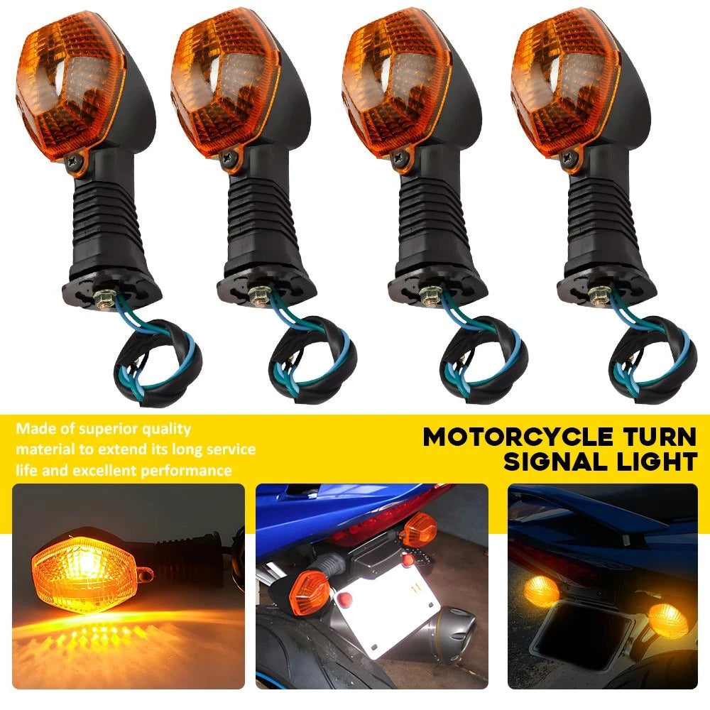 4X Amber Turn Signal Lights for Suzuki DL650 (2004–2010) V