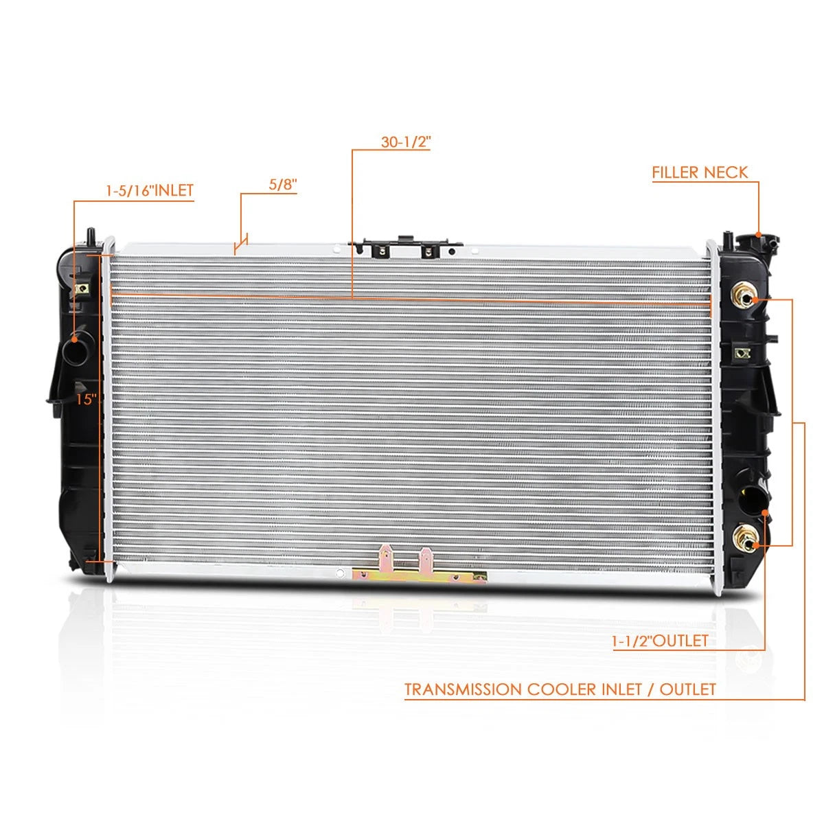 Full Aluminum Core Radiator for Buick Park Avenue (1997–2004) DPI-1880