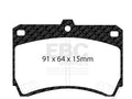 Front Brake Pad Set for Mazda 323 (1990–1994) MV885DS