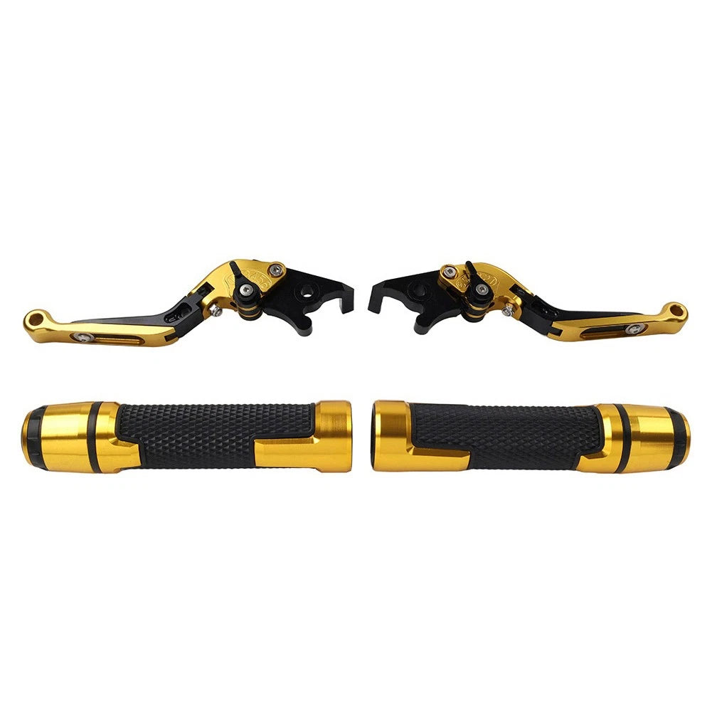 Folding Extendable Brake Clutch Levers for Kawasaki Z1000 (2010–2023) - Gold