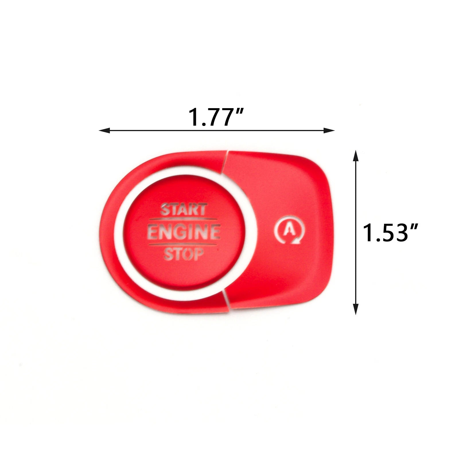 Red Aluminum Ignition Start Stop Button Switch for Mercedes GLE (2019-2025)