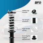 4PCS Coilovers Struts for Honda Accord (2003–2007) Suspension Lowering Kit