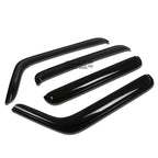 2X Smoke Tint Window Visor for Jeep Wrangler JK 4Dr (2007–2017)