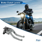 Adjustable Short Brake Clutch Levers for Honda CBR600RR (2003–2006) Titanium Tone