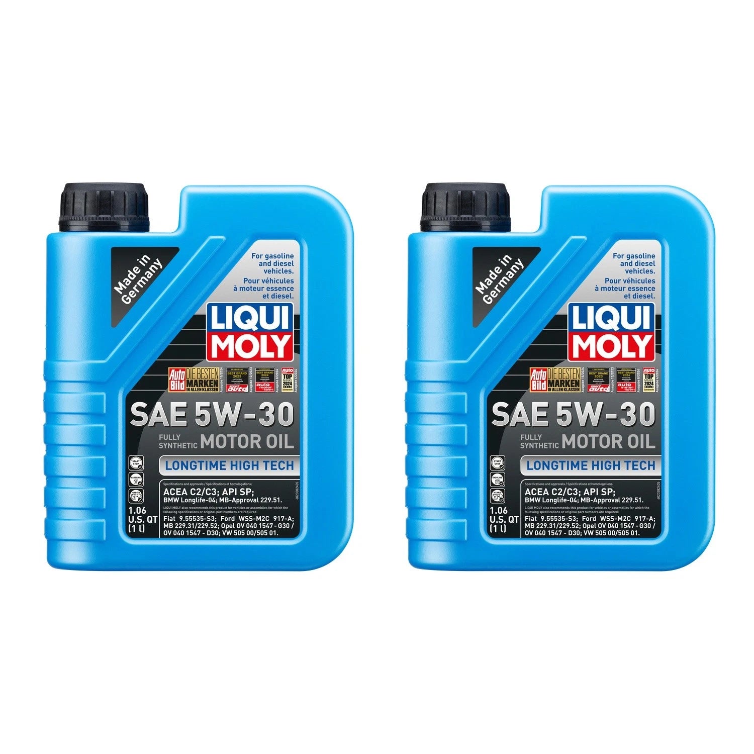 2X 1L Liqui Moly Longtime High Tech 5W-30 Engine Motor Oil for